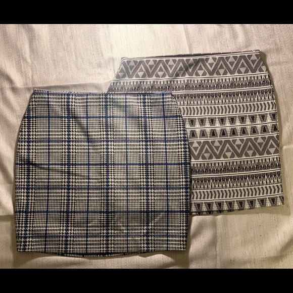 Express Pattern Mini Skirts - Picture 2 of 11